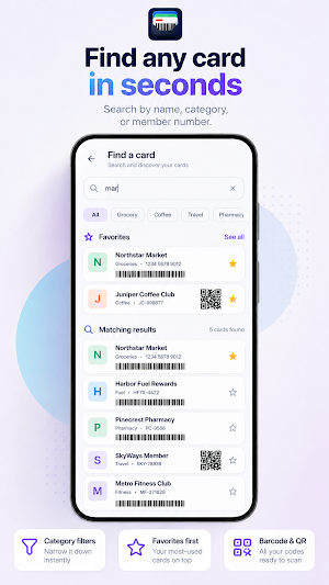 Loyalty Card Barcode Wallet Screenshot 1