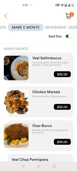 Buca Di Bacco, Oakville Screenshot 2