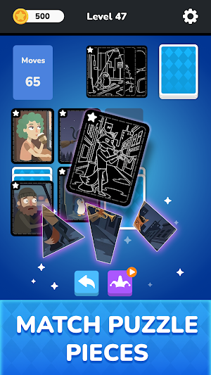 Solitaire - Puzzle Images Screenshot 0