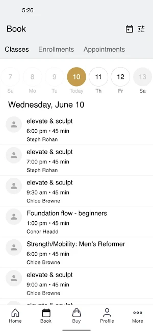 Escape Reformer Pilates Screenshot 1
