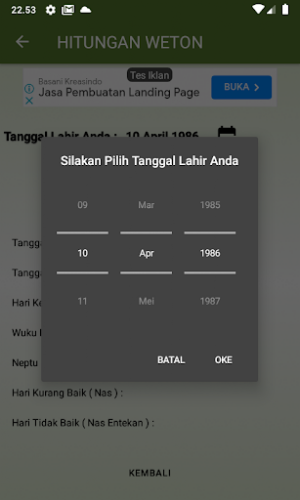 Hitungan Weton Jawa Kuno Screenshot 2
