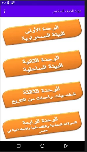 مواد 6 (شرح مواد الصف السادس الترم الثاني) Screenshot 0