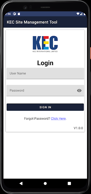 KEC Site Management Tool Screenshot 1