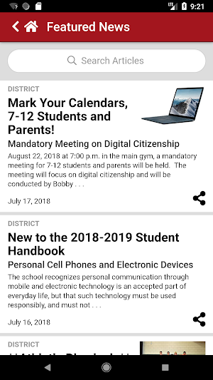 Homer Community School Screenshot 2