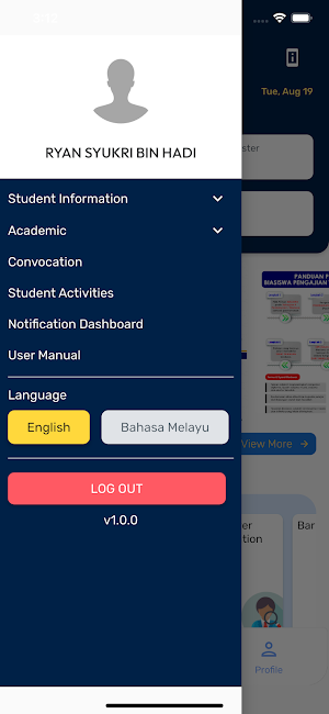 UniSIRAJ iStudent Screenshot 2