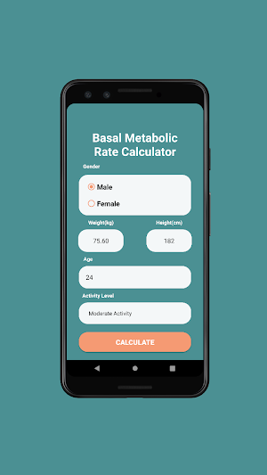 BMR Calculator Screenshot 1