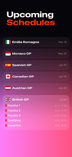 RaceWeek: Formula Widgets Screenshot 2