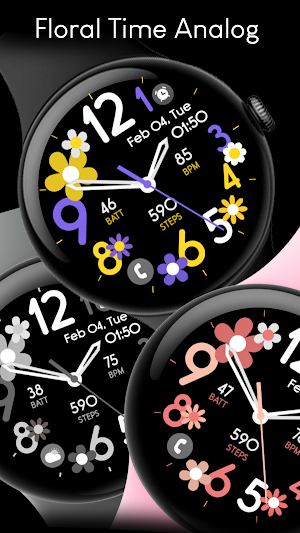 Floral Time Analog Screenshot 2