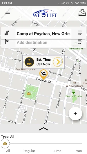 WELIFT RIDESHARE Screenshot 1