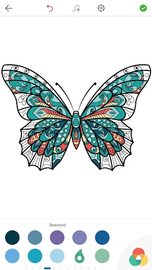 Adult Butterfly Coloring Pages Screenshot 1