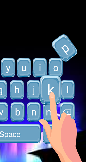 Neon Led keyboard - Dark Ocean Topic Screenshot 1