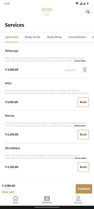 Sri Sri Wellbeing SPA Screenshot 2