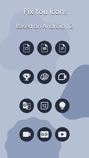 Pix You Clay Dark Icons Screenshot 1