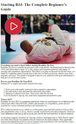 Jiu Jitsu Training Tips Screenshot 3