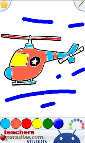 Airplanes & Jets Coloring Book Screenshot 1