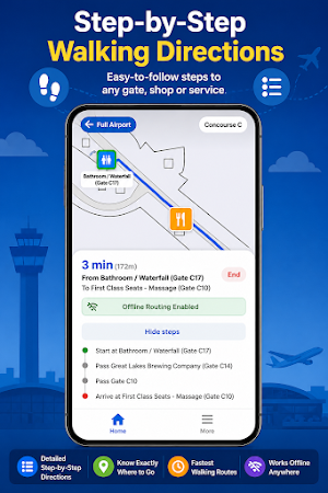 AirportGo: CLE Airport Map Screenshot 2