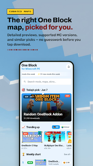 One Block Minecraft Skyblock Screenshot 1