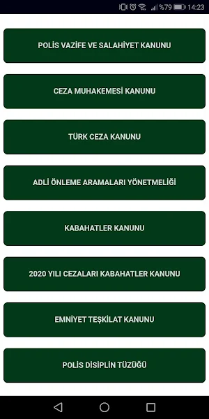 Polis Kanun ve Yönetmelikler Screenshot 0
