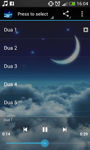 Dua Islamic Ringtone Screenshot 0
