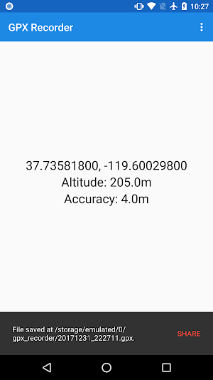 GPX Recorder Screenshot 1