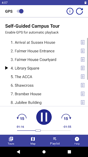University of Sussex Self-Guided Tour Screenshot 1