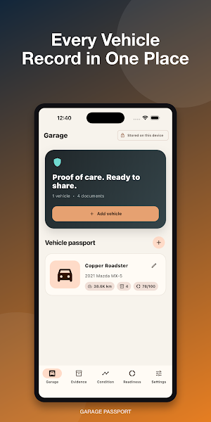 Garage Passport — Car Vault Screenshot 0