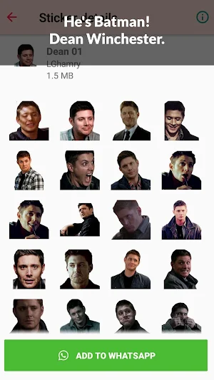 SPN Stickers for WhatsApp Screenshot 2