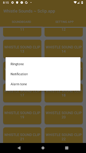 Whistle Sound Collections ~ Sclip.app Screenshot 3