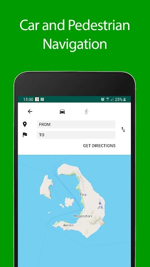 Santorini Offline Map and Travel Guide Screenshot 1