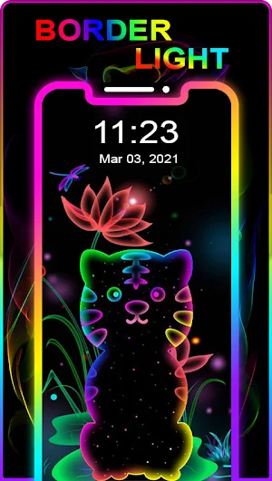 Border Light Live Wallpaper - Edge Lighting Colors Screenshot 0