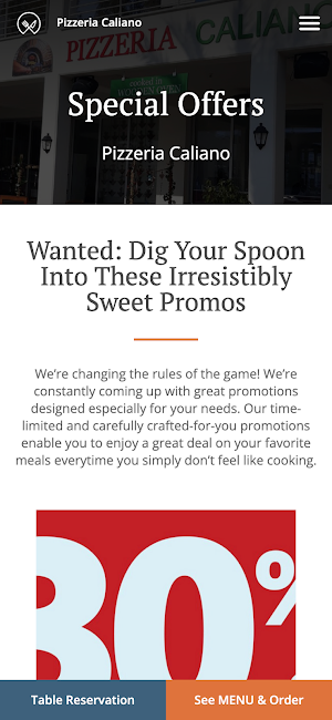 Pizzeria Caliano Screenshot 3