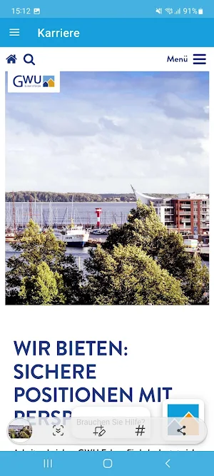GWU-Mitarbeiter-App Screenshot 2