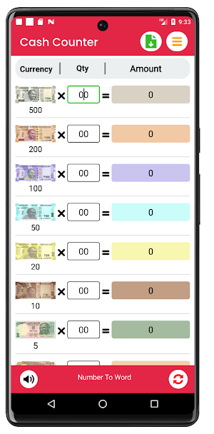 Cash Calculator -Money Counter Screenshot 0