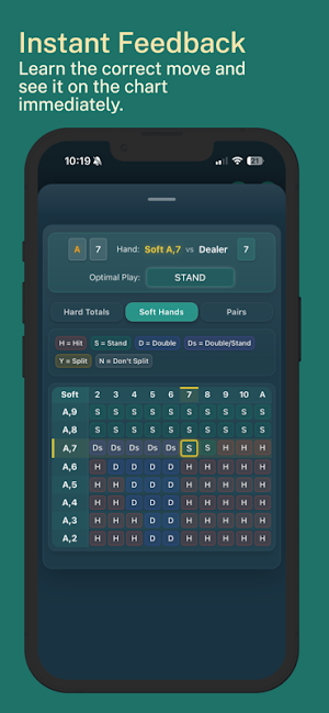 By The Book: Blackjack Trainer Screenshot 3