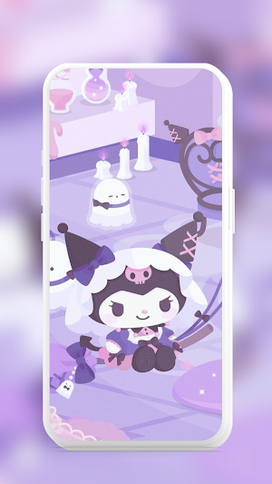 Kuromi wallpaper- 4k cute Screenshot 1