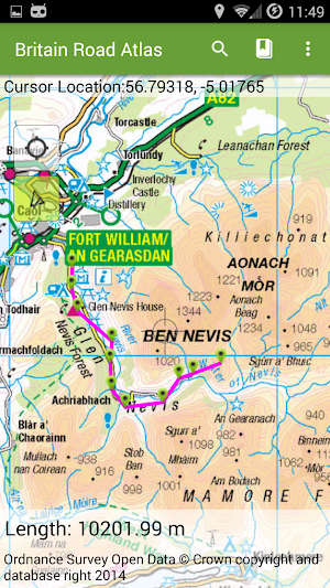 GB Offline Road Map - OS Based Screenshot 1