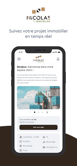Nicolas Immo - Espace Client Screenshot 0