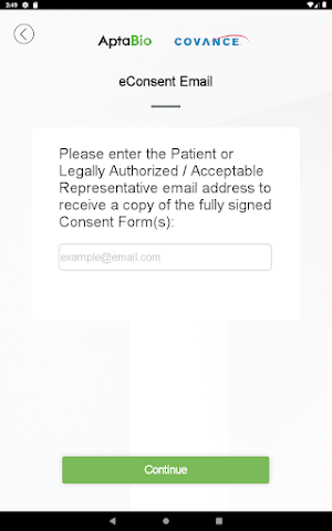 AptaBio Site App Screenshot 1
