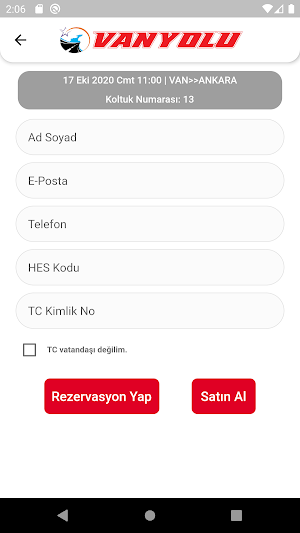 Vanyolu Seyahat Screenshot 3