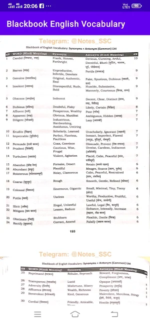 Blackbook English Vocab Book screenshot 6