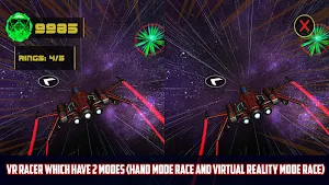 VR Racer 3D - X Aero Space Infinite Speed Running Screenshot 0