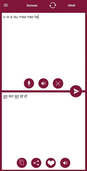 Hindi - Samoan Translator Screenshot 1