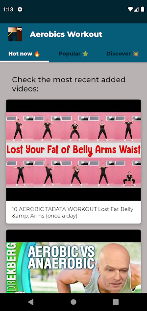 Aerobics workout weight loss Screenshot 2