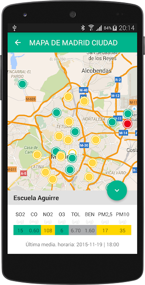 Madrid Pollution Screenshot 1