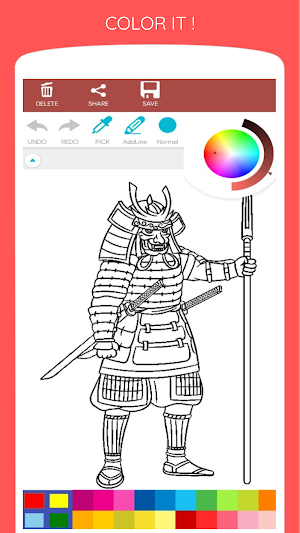 Brave Warrior Coloring Book Screenshot 2