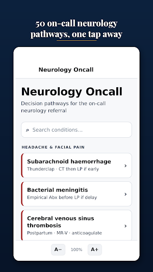 Neurology Oncall Screenshot 0