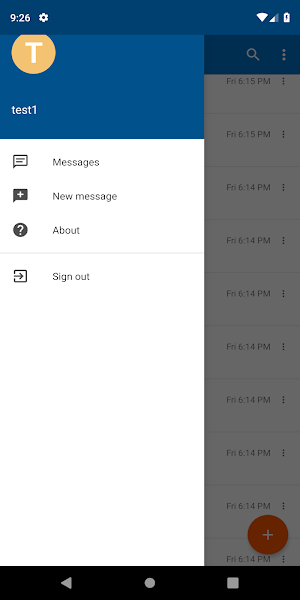 D.B. Pick-up Messenger Screenshot 1