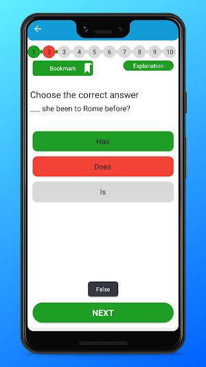 Daily English Grammar Test Screenshot 2