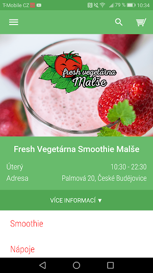 Fresh Vegetárna Smoothie Malše Screenshot 0