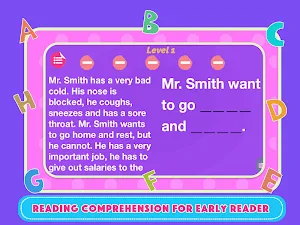 English Comprehension Reading Screenshot 1